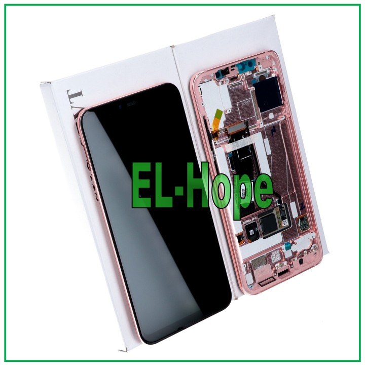 ORIGINAL LCD DISPLAY FRAME XIAOMI MI 8 PRO TOUCH SCREEN PINK GLASS - ROSE GOLD