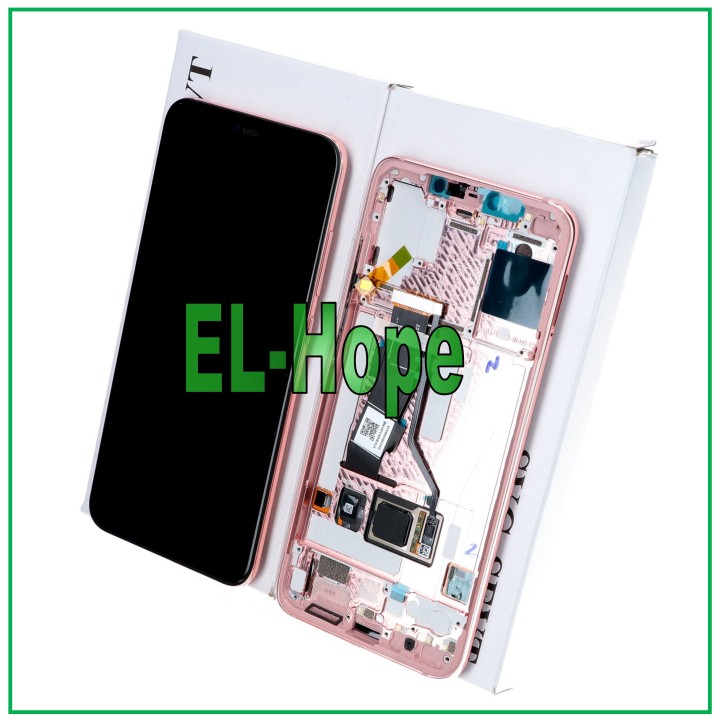 ORIGINAL LCD DISPLAY FRAME XIAOMI MI 8 PRO TOUCH SCREEN PINK GLASS - ROSE GOLD