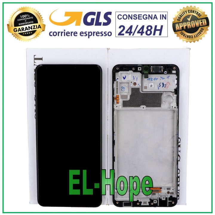 ORIGINAL FRAME DISPLAY SAMSUNG M32 2021 SM-M325 M325F TOUCH SCREEN GH82-26193A