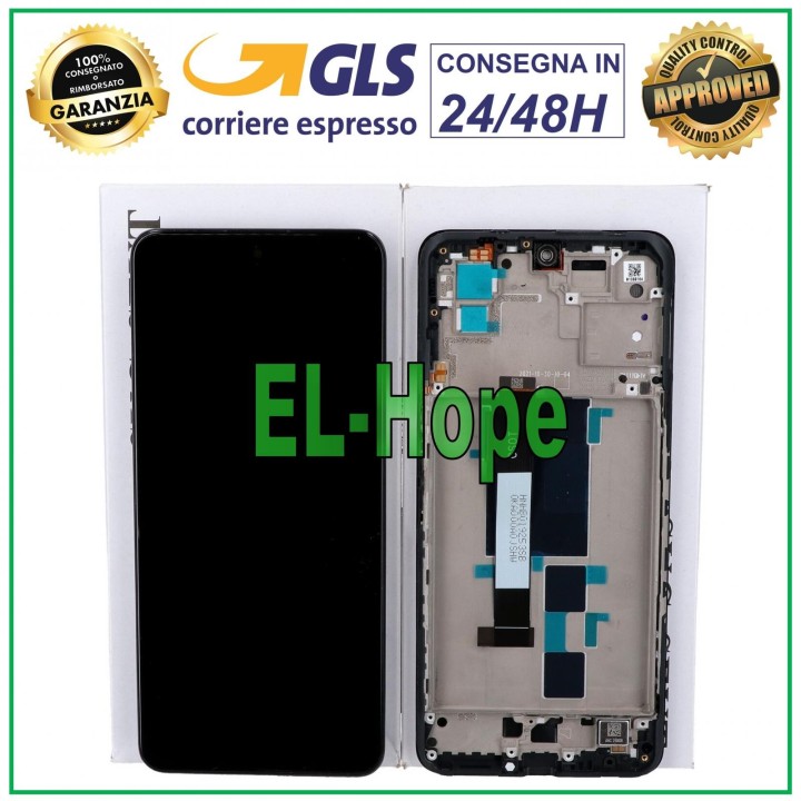 LCD DISPLAY FRAME ORIGINAL XIAOMI POCO X3 GT 21061110AG TOUCH SCREEN BLACK GLASS