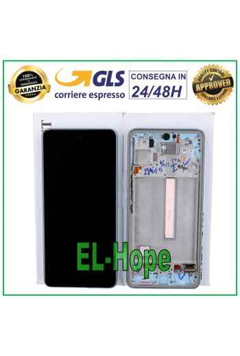 LCD DISPLAY + ORIGINAL FRAME SAMSUNG GALAXY A53 5G 2022 SM A536 A536B TOUCH BLUE