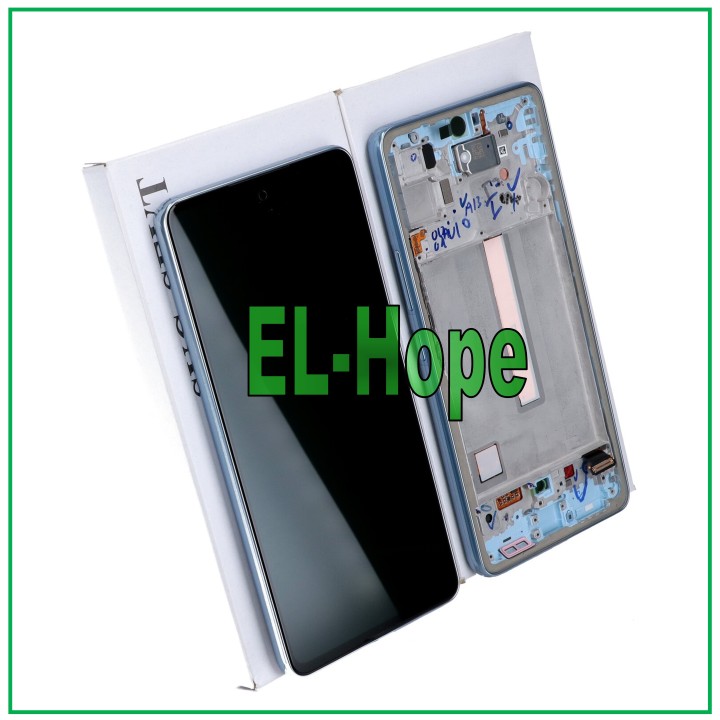 ORIGINAL FRAME DISPLAY SAMSUNG A53 5G 2022 SM A536 A536B TOUCH BLUE GH82-28025C