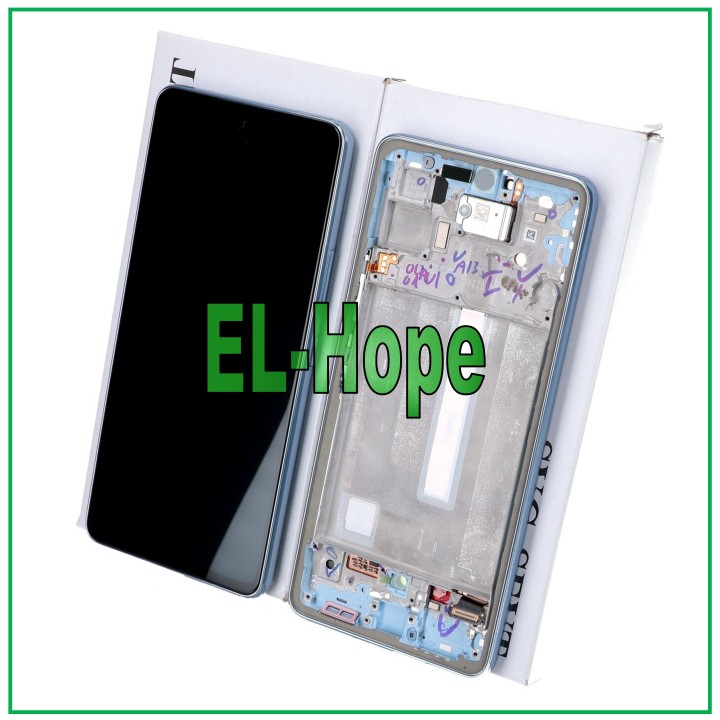 ORIGINAL FRAME DISPLAY SAMSUNG A53 5G 2022 SM A536 A536B TOUCH BLUE GH82-28025C