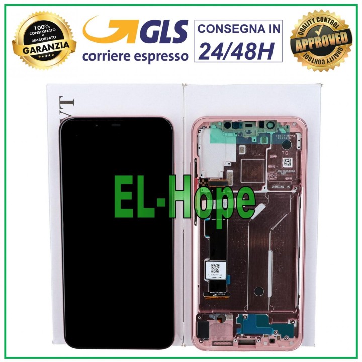 ORIGINAL TOUCH LCD DISPLAY + FRAME XIAOMI MI8 MI 8 M1803E1A M1803E1C PINK GLASS