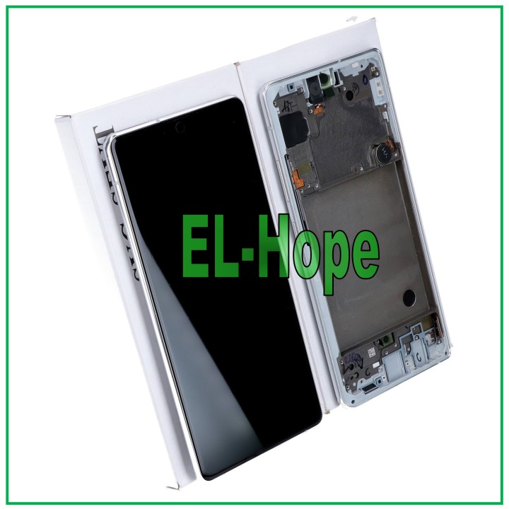 DISPLAY + TOUCH ORIGINAL SAMSUNG A71 5G SM-A716 A716F FRAME SILVER GH82-22804B