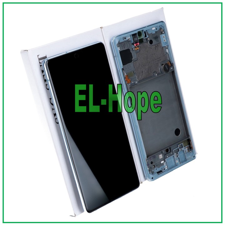 ORIGINAL TOUCH DISPLAY SAMSUNG A71 5G 2020 SM-A716 A716F BLUE FRAME GH82-22804C