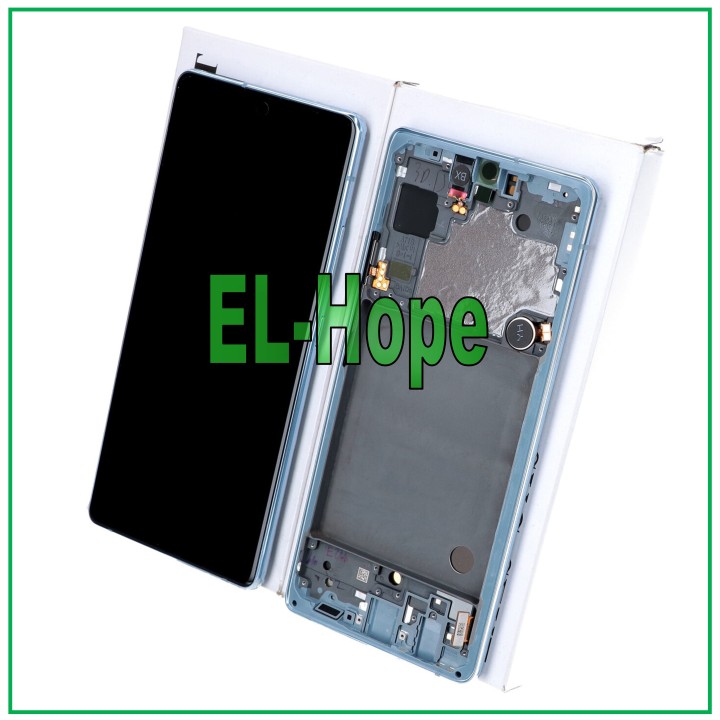 ORIGINAL TOUCH DISPLAY SAMSUNG A71 5G 2020 SM-A716 A716F BLUE FRAME GH82-22804C