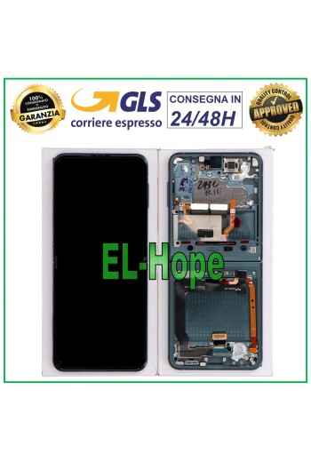 ORIGINAL LCD DISPLAY FRAME SAMSUNG GALAXY Z FLIP 3 5G SM-F711 TOUCH GREEN GREEN