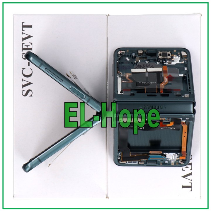 ORIGINAL FRAME LCD DISPLAY SAMSUNG GALAXY Z FLIP 3 5G SM-F711 TOUCH GREEN GREEN