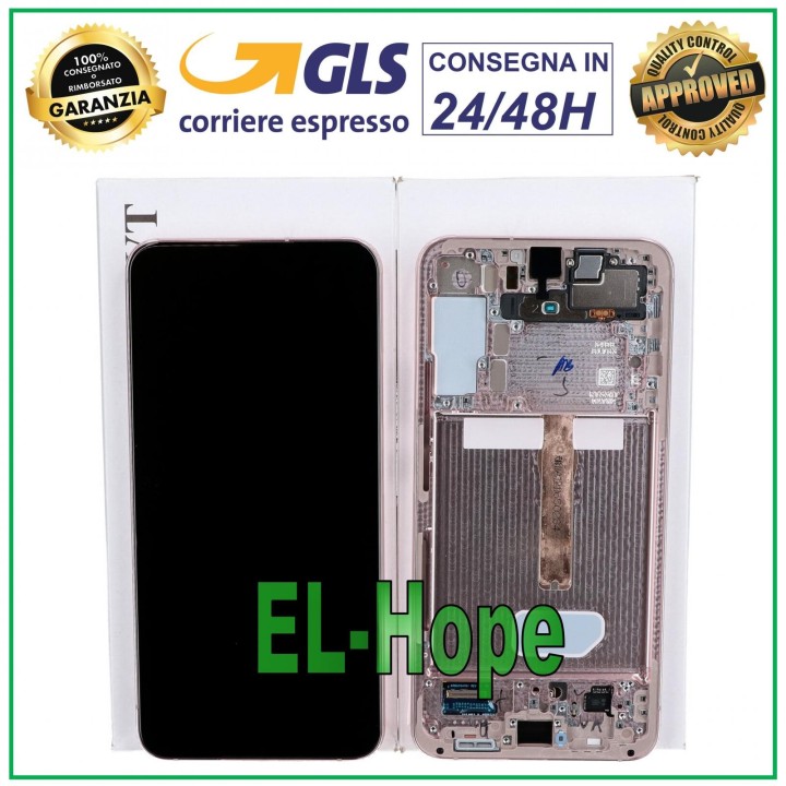 ORIGINAL DISPLAY SAMSUNG S22+ PLUS SM-S906 TOUCH PINK PINK GOLD GH82-27500D