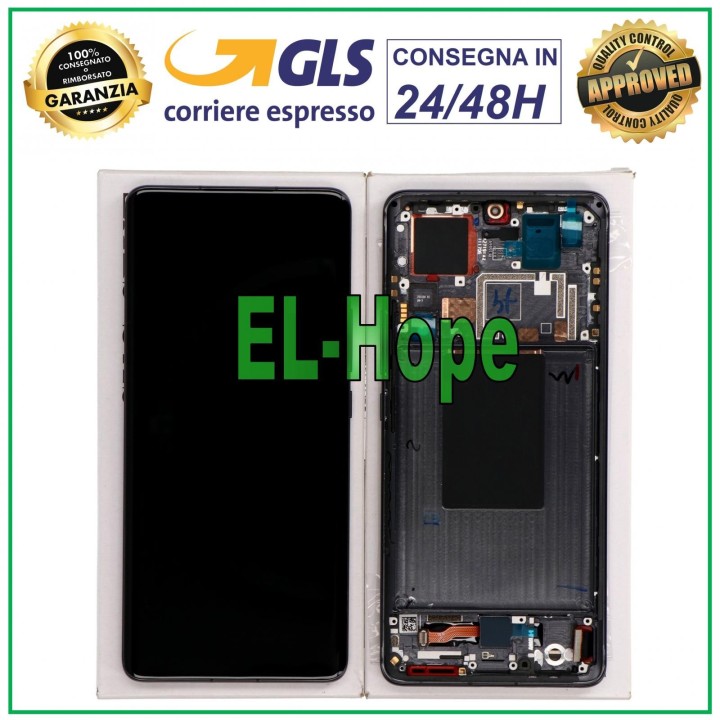 100% ORIGINAL XIAOMI MI 12 PRO 2022 LCD DISPLAY TOUCH GLASS FRAME TARNISH BLACK