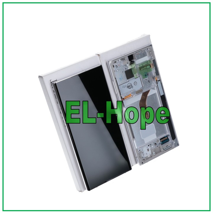 ORIGINAL LCD TOUCH DISPLAY SAMSUNG S22 ULTRA SM-S908 WHITE FRAME GH82-27488C