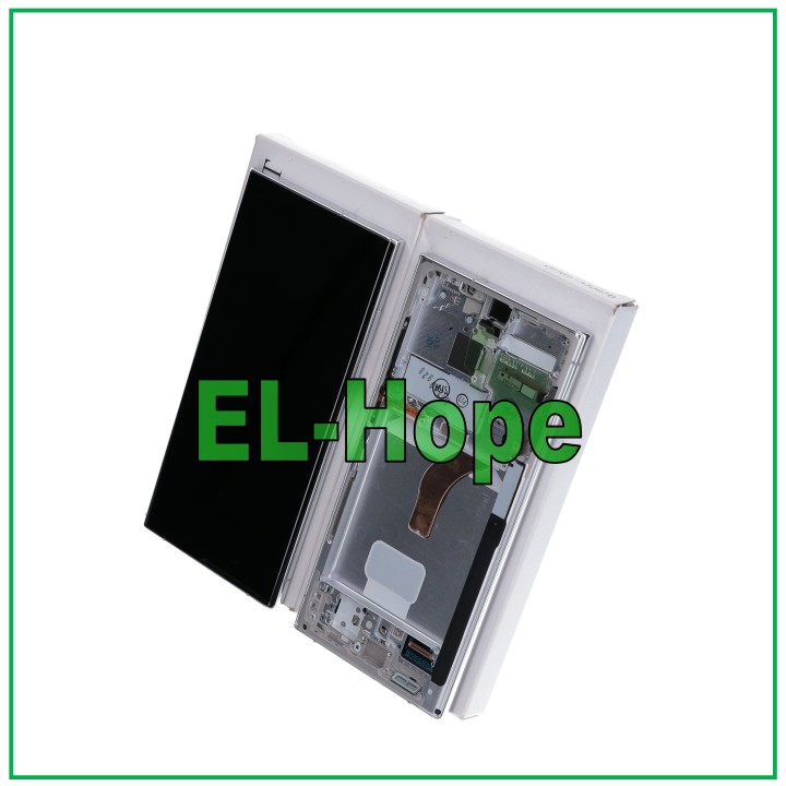 ORIGINAL LCD TOUCH DISPLAY SAMSUNG S22 ULTRA SM-S908 WHITE FRAME GH82-27488C