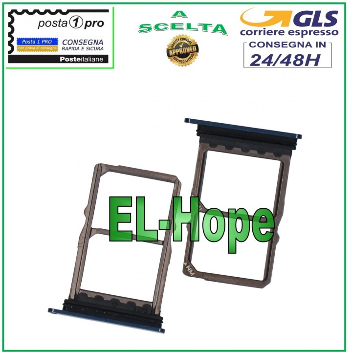 SLOT CART SIM CARD COMPARTMENT + MICRO SD HUAWEI MATE 20 HMA-L09 HMA-L29 BLUE