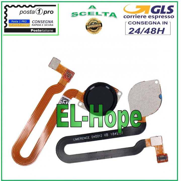 FLAT FLEX FINGERPRINT KEY MOTOROLA MOTO ONE VISION P50 XT1970 BLACK