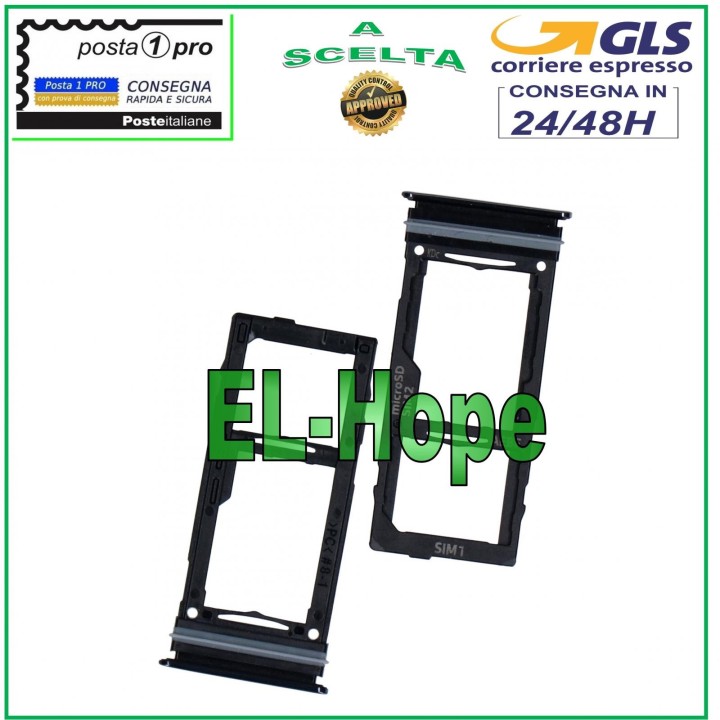 SLOT CART COMPARTMENT NANO SIM CARD SD SAMSUNG GALAXY A52 SM A525 F BLACK