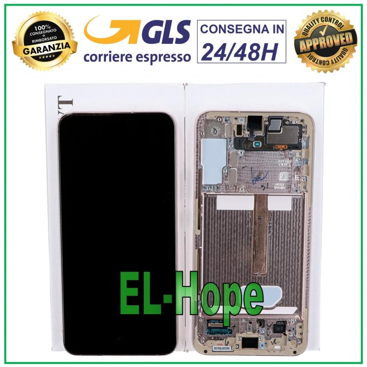 DISPLAY + ORIGINAL FRAME SAMSUNG S22+ PLUS 2022 SM-S906 TOUCH PURPLE GH82-27500F