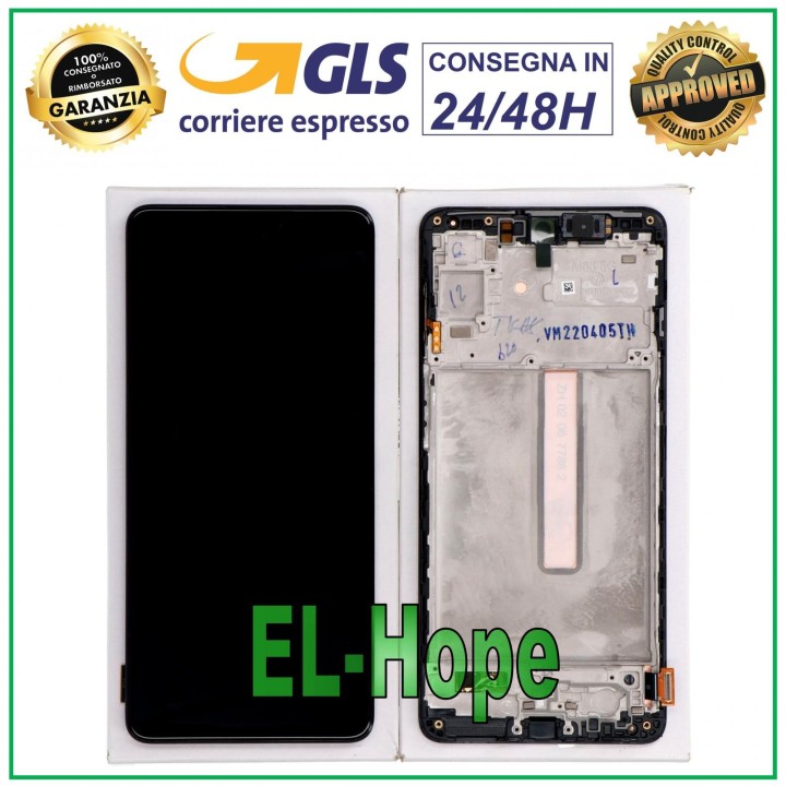 ORIGINAL FRAME DISPLAY SAMSUNG M53 5G SM-M536 SM-M536B TOUCH SCREEN GH82-28812A
