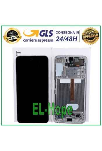 LCD DISPLAY + ORIGINAL FRAME SAMSUNG GALAXY S22 PLUS 2022 SM-S906 TOUCH WHITE