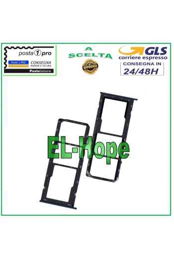 SLOT CARRIAGE COMPARTMENT NANO SIM CARD SD SAMSUNG GALAXY A22 4G SM A225 F BLACK