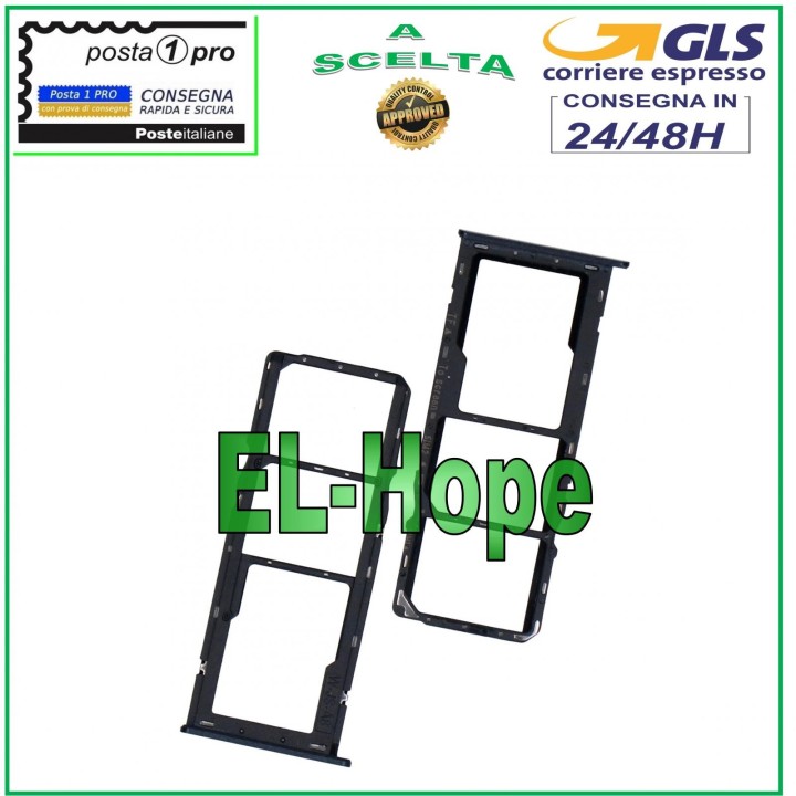 SLOT CARRIAGE COMPARTMENT NANO SIM CARD SD SAMSUNG GALAXY A22 4G SM A225 F BLACK