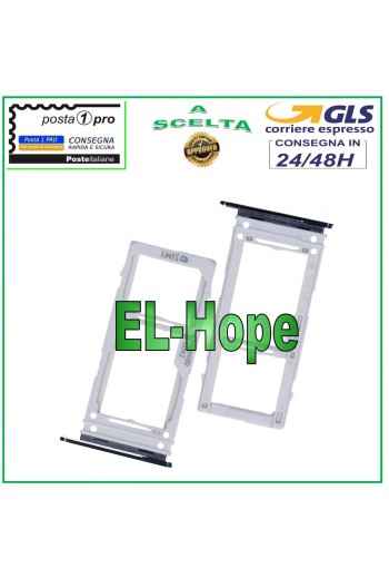 SLOT CART COMPARTMENT NANO SIM MICRO SD SAMSUNG GALAXY S10 SM G973 F SILVER