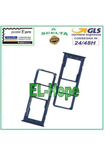 SLOT CARRIAGE COMPARTMENT NANO SIM CARD SD SAMSUNG GALAXY A10 SM A105 F/DS BLUE