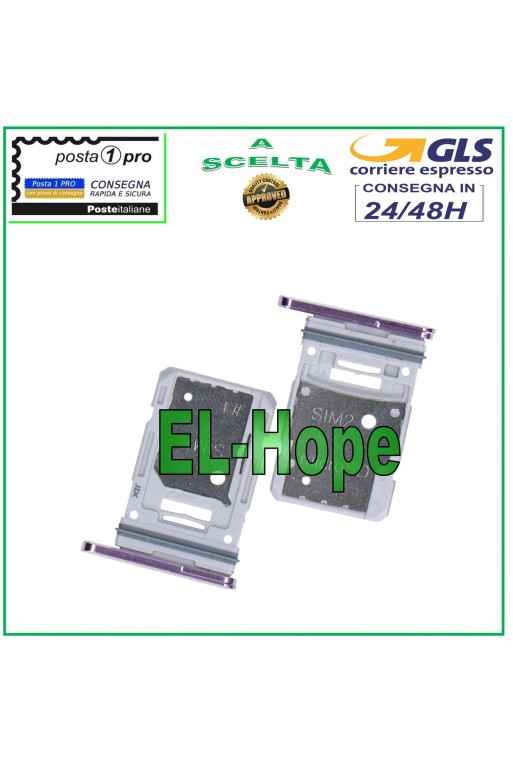 SLOT CART COMPARTMENT DUAL NANO SIM CARD SAMSUNG GALAXY S20 FE SM G780 F PURPLE