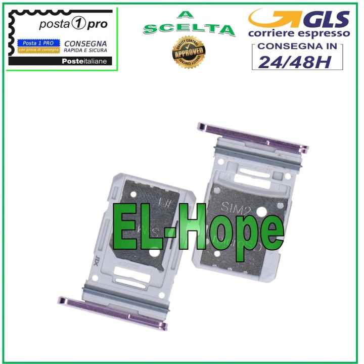 SLOT CART COMPARTMENT DUAL NANO SIM CARD SAMSUNG GALAXY S20 FE SM G780 F PURPLE