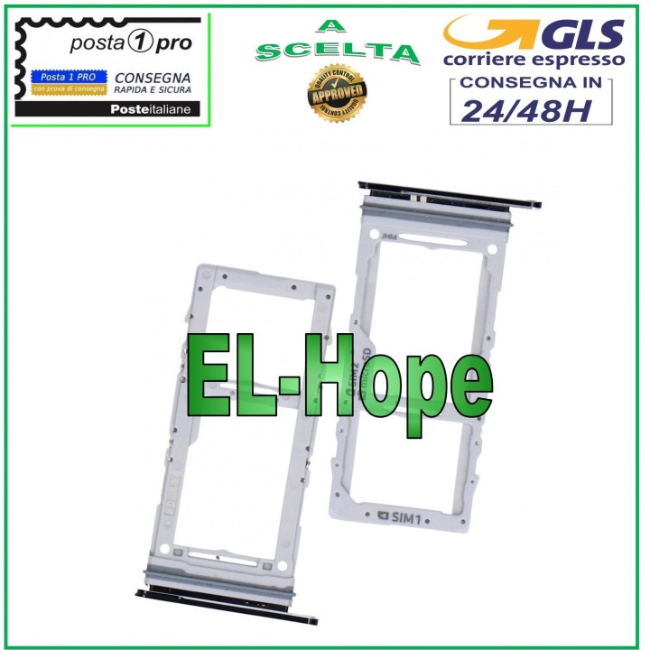 SLOT CART COMPARTMENT NANO SIM CARD SD SAMSUNG GALAXY S20 SM G980 G981 BLACK