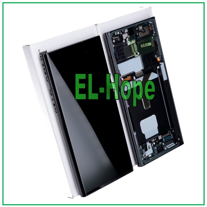 ORIGINAL FRAME DISPLAY SAMSUNG S22 ULTRA SM-S908 TOUCH SCREEN BLACK GH82-27488A