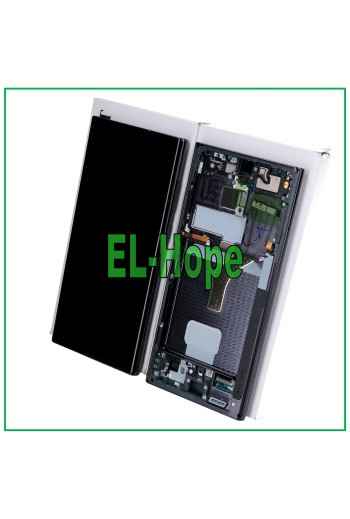 ORIGINAL FRAME LCD DISPLAY SAMSUNG GALAXY S22 ULTRA SM-S908 TOUCH SCREEN BLACK
