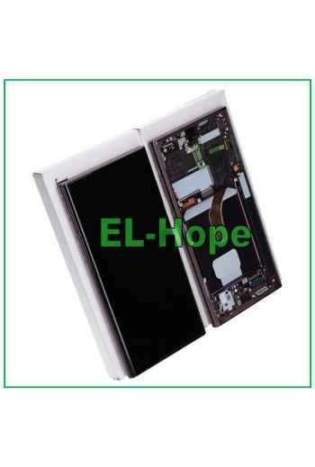 ORIGINAL FRAME LCD DISPLAY SAMSUNG GALAXY S22 ULTRA 2022 SM-S908 TOUCH BURGUNDY