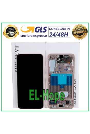 ORIGINAL LCD DISPLAY SAMSUNG GALAXY S22 2022 SM-S901 TOUCH ROSE GOLD / PINK GOLD