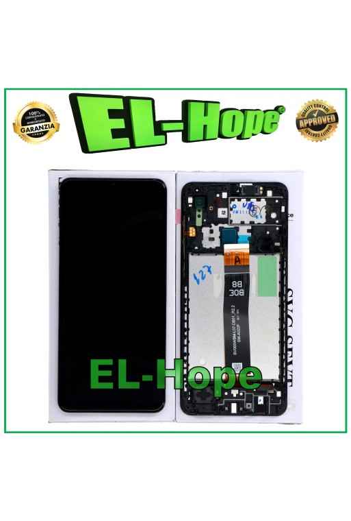 ORIGINAL LCD DISPLAY + FRAME SAMSUNG GALAXY A02 SM-A022 TOUCH SCREEN BLACK GLASS