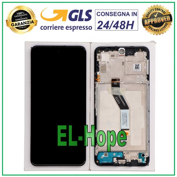 ORIGINAL SERVICE FRAME LCD DISPLAY XIAOMI POCO M4 PRO 5G 2022 TOUCH SCREEN BLACK
