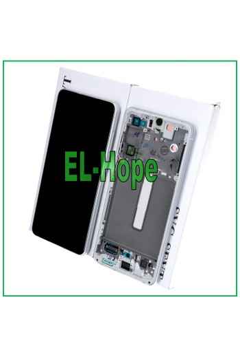 ORIGINAL FRAME LCD DISPLAY SAMSUNG GALAXY S21 FE SM-G990 TOUCH SCREEN WHITE