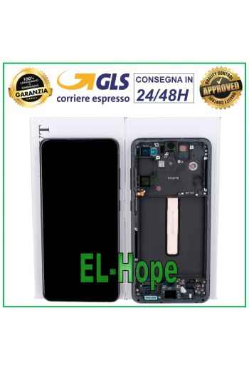 ORIGINAL FRAME LCD DISPLAY SAMSUNG GALAXY S21 FE SM-G990 TOUCH SCREEN GRAY BLACK