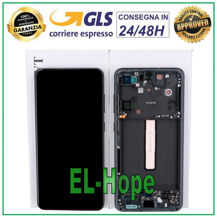 DISPLAY FRAME ORIGINAL RENEWED SAMSUNG S21 FE SM-G990 TOUCH GRAY GH82-26420A