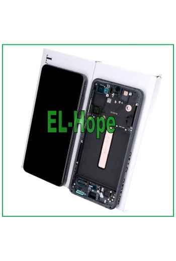 ORIGINAL FRAME LCD DISPLAY SAMSUNG GALAXY S21 FE SM-G990 TOUCH SCREEN GRAY BLACK