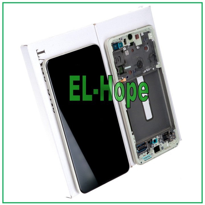 ORIGINAL LCD TOUCH DISPLAY SAMSUNG S21 FE SM-G990 GREEN FRAME GH82-26420C