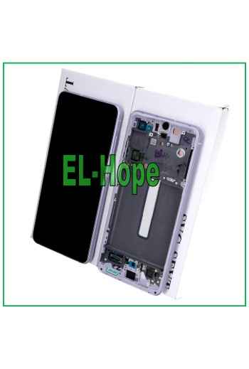 ORIGINAL FRAME LCD DISPLAY SAMSUNG GALAXY S21 FE SM-G990 TOUCH SCREEN PURPLE