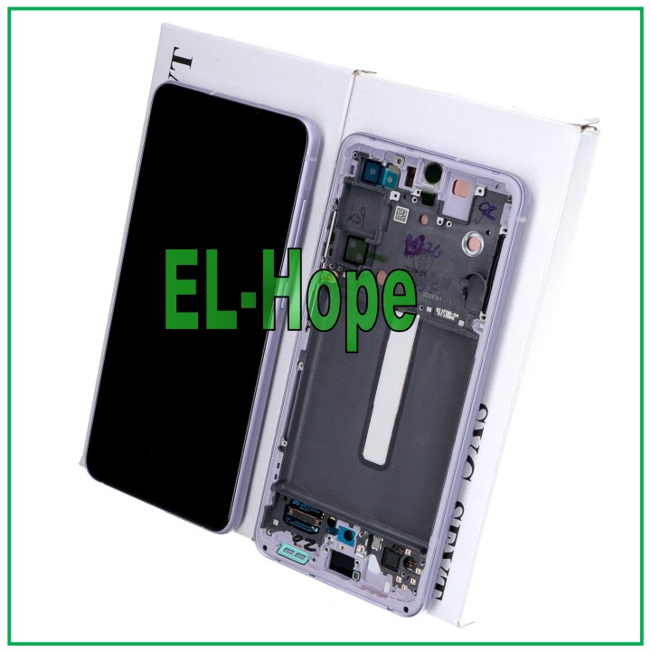 ORIGINAL LCD TOUCH DISPLAY SAMSUNG S21 FE SM-G990 FRAME PURPLE GH82-26420D
