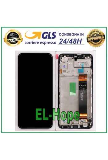 ORIGINAL FRAME LCD DISPLAY SAMSUNG GALAXY A23 4G 2022 SM-A235 TOUCH SCREEN BLACK