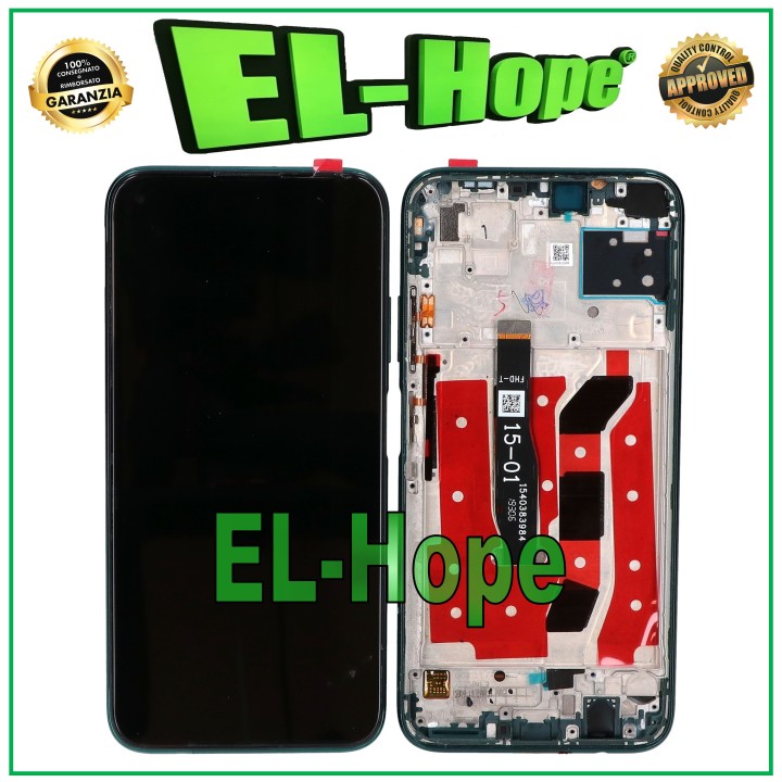LCD DISPLAY FRAME FOR HUAWEI P40 LITE JNY-L21A JNY-LX1 TOUCH SCREEN GREEN GLASS