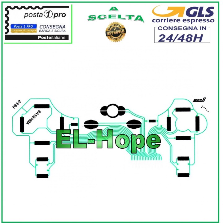FLAT FLEX KEYBOARD CIRCUIT SA1Q160A FOR PLAYSTATION 3 PS3 JOYSTICK CONTROLLER