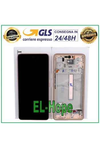 LCD DISPLAY + ORIGINAL FRAME SAMSUNG GALAXY A53 5G SM A536 A536B TOUCH GOLD