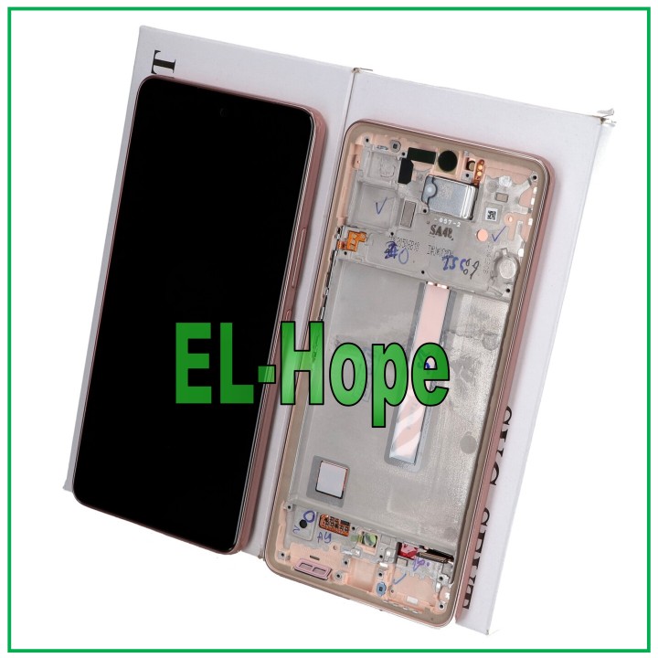 ORIGINAL TOUCH DISPLAY SAMSUNG A53 5G SM A536 A536B GOLD FRAME GH82-28025D