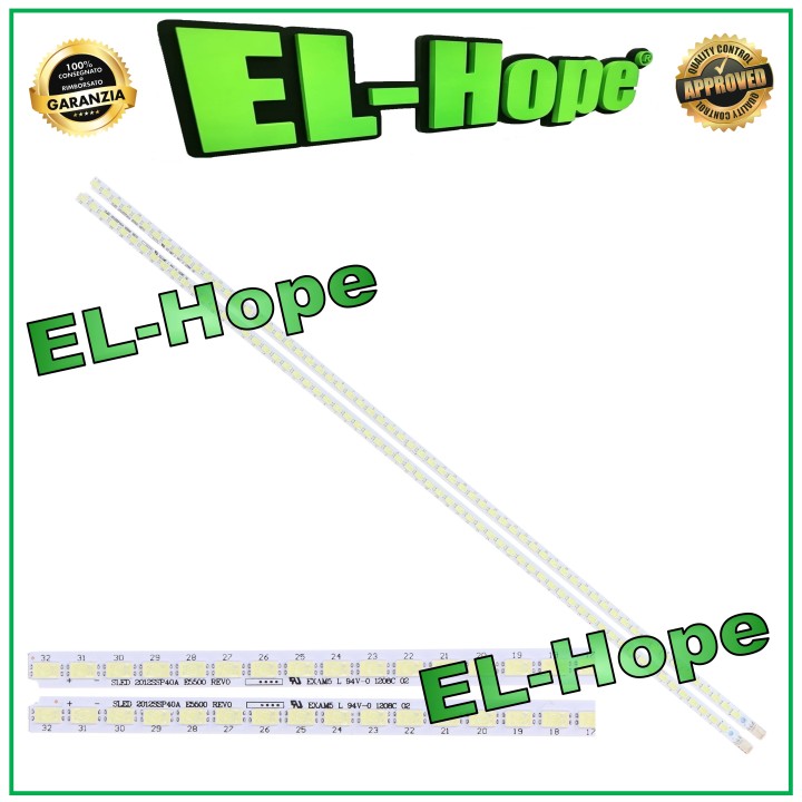 KIT OF 2 64 LED STRIP BARS FOR SHARP TV 2012SSP40A E5500 REV0 40PFL5527K 40PFL5507