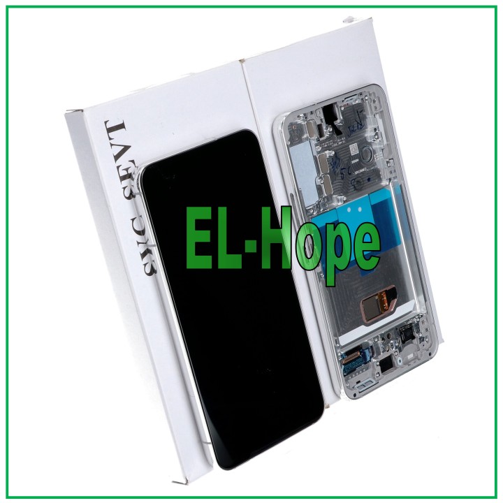 ORIGINAL LCD TOUCH DISPLAY SAMSUNG S22 SM-S901 FRAME CREAM WHITE GH82-27520B